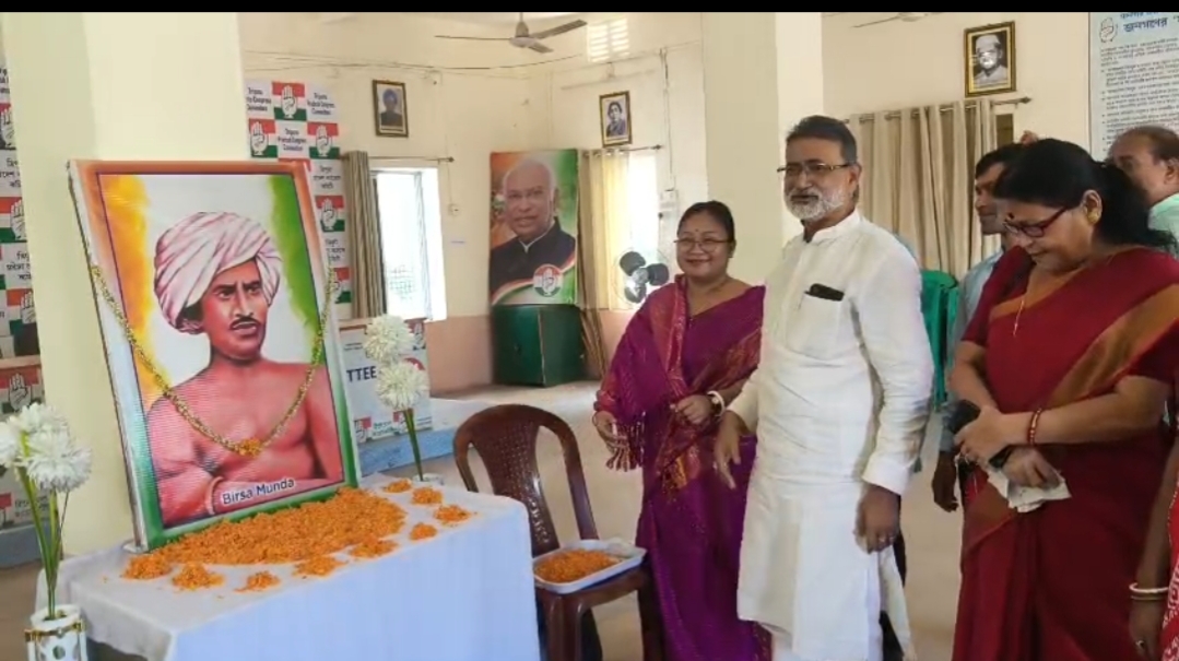 বিরসা মুন্ডার ১৫০তম জন্মবার্ষিকীতে কংগ্রেসের শ্রদ্ধাঞ্জলি