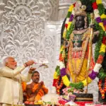 প্রধানমন্ত্রী মোদী, যোগী আদিত্যনাথ ও মহান ভগবত অযোধ্যার রাম মন্দিরে ধ্বজা উত্তোলন অনুষ্ঠানে অংশগ্রহণ