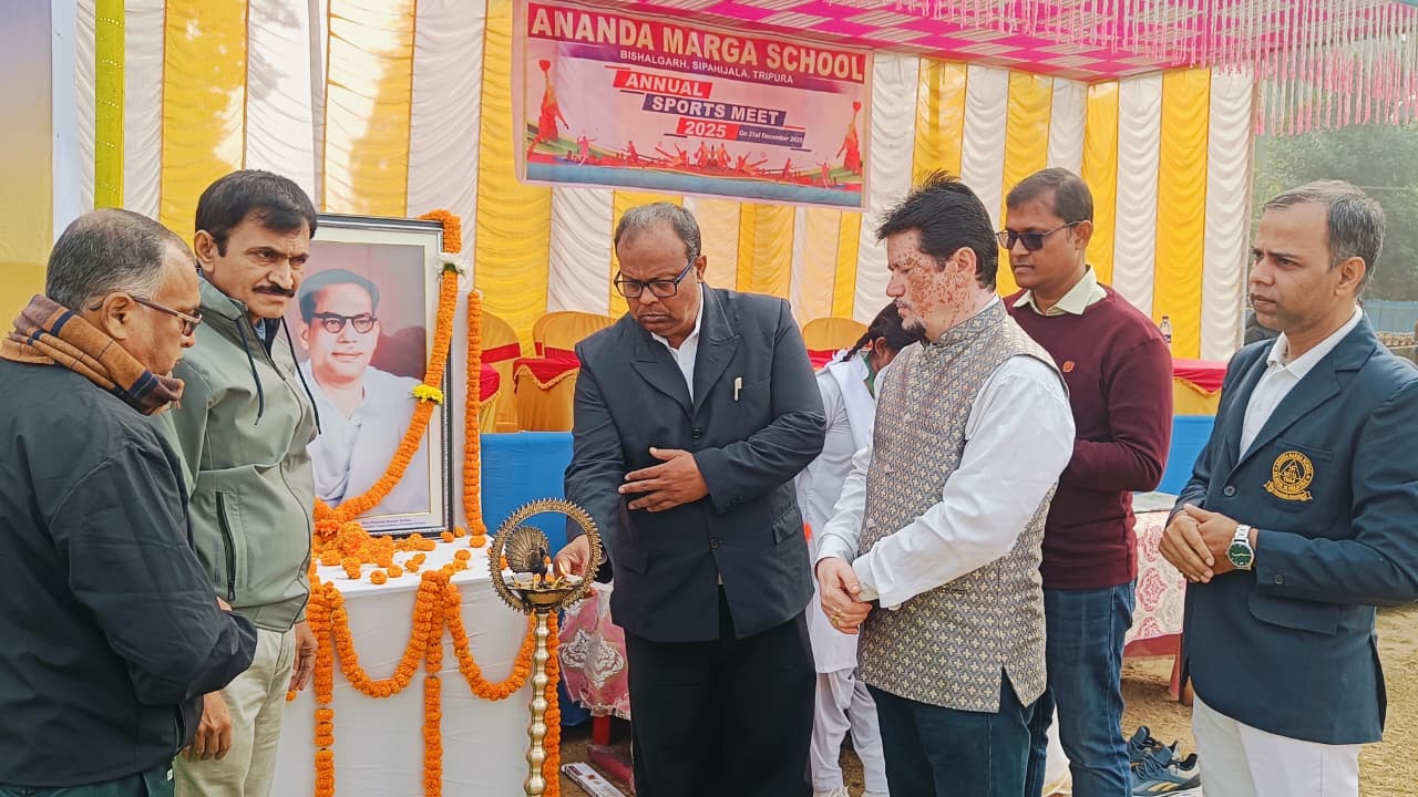 বিশালগড়ে আনন্দমার্গ স্কুলের বার্ষিক ক্রীড়া অনুষ্ঠান অনুষ্ঠিত