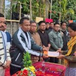 টিটিএএডিসি’র পক্ষ থেকে প্রয়াত এঞ্জেল চাকমার পরিবারকে আর্থিক সহায়তা