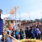 কাঞ্চনপুরে গেরুয়া শোভায় মুখ্যমন্ত্রী মানিক সাহার নেতৃত্বে বিজেপির বিশাল জনসমাবেশ