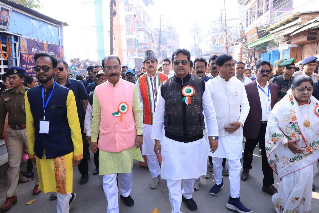 নেতাজি সুভাষ বিদ্যানিকেতনের উদ্যোগে বর্ণাঢ্য শোভাযাত্রা, মুখ্যমন্ত্রী মানিক সাহার উপস্থিতিতে পালিত নেতাজির ১২৯তম জন্মদিন