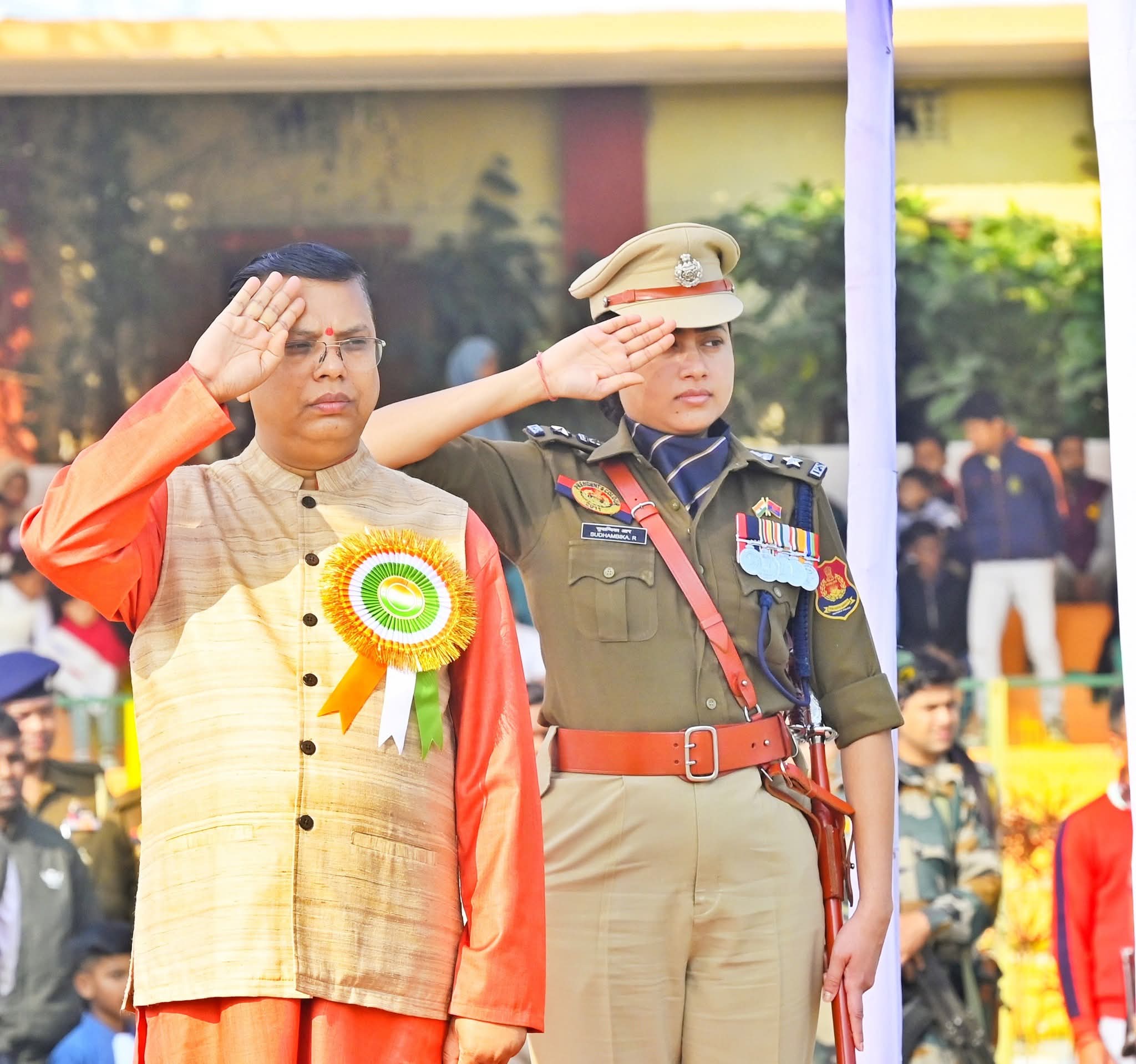 ঊনকোটিতে জাঁকজমকপূর্ণভাবে পালিত হলো ৭৭তম প্রজাতন্ত্র দিবস