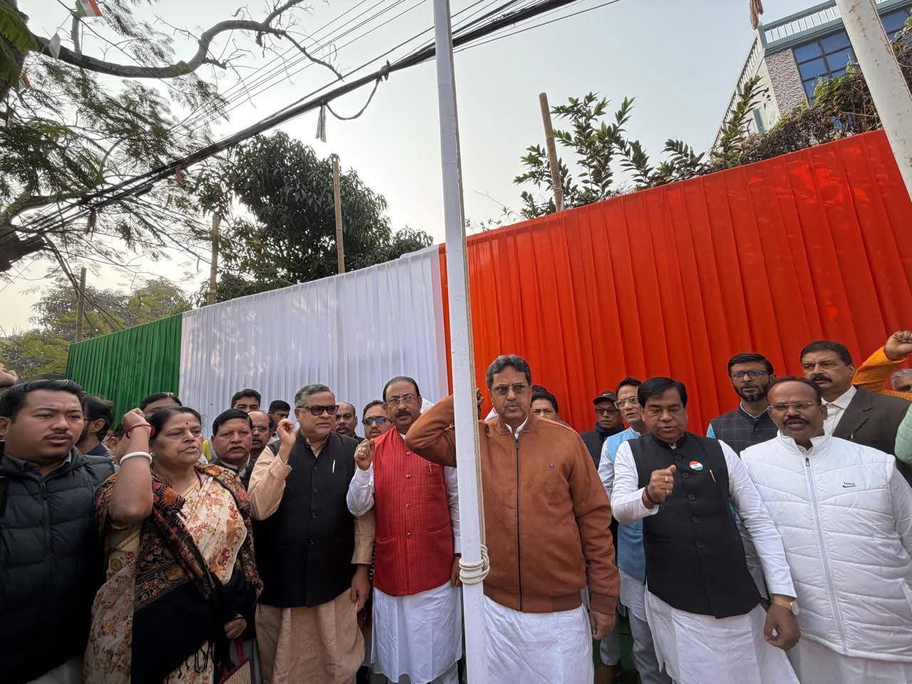 প্রদেশ বিজেপি কার্যালয়ে ৭৭তম প্রজাতন্ত্র দিবস উদযাপন