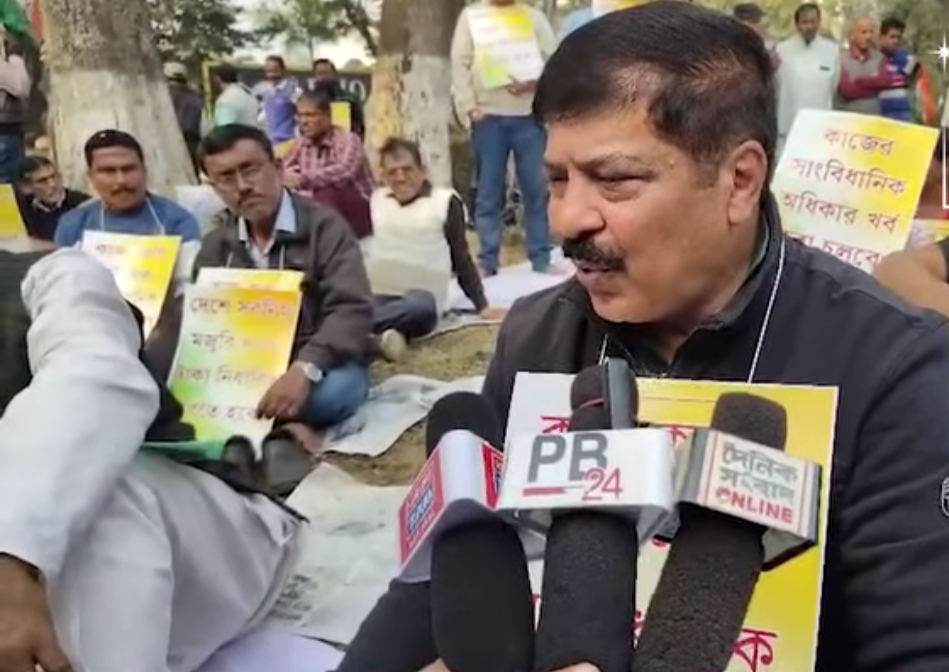 ভিবিজি রামজি প্রকল্প বাতিল ও মনরেগা পুনর্বহালের দাবিতে রাজ্যজুড়ে কংগ্রেসের আন্দোলন, আগরতলায় গণ অনশন
