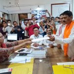 ধর্মনগর উপনির্বাচন: বিজেপি প্রার্থী জহর চক্রবর্তীর মনোনয়ন দাখিল, শক্তি প্রদর্শনে বিশাল মিছিল