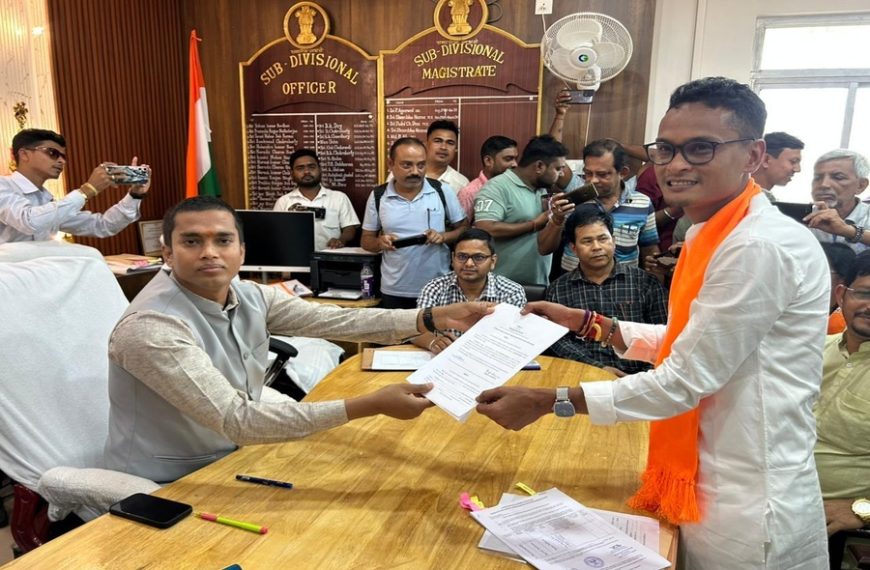 ত্রিপুরায় এডিসি নির্বাচন: দুর্নীতিমুক্ত প্রশাসনের প্রতিশ্রুতি বিজেপির, মনোনয়ন দাখিল ডেভিড দেববর্মার