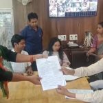 মিছিল করে মনোনয়ন দাখিল কংগ্রেস প্রার্থীদের, খোয়াইয়ে শক্তি প্রদর্শন