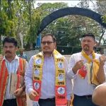 তেলিয়ামুড়ায় শক্তি প্রদর্শন, মনোনয়ন জমা দিলেন তিপ্রা মথার উৎপল দেববর্মা