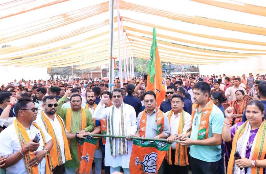 তৈবান্দলে মুখ্যমন্ত্রীর উপস্থিতিতে ৫০০’র অধিক ভোটার ভারতীয় জনতা পার্টিতে সামিল