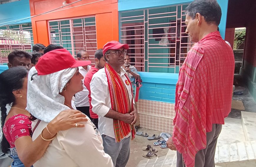 ধর্মনগর উপনির্বাচন: প্রচারে ঝড় তুলছেন বামফ্রন্ট প্রার্থী অমিতাভ দত্ত
