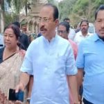 নির্বাচনোত্তর সন্ত্রাসে বাড়িছাড়া কর্মীদের সঙ্গে সাক্ষাৎ, বিক্ষোভের মুখে প্রদেশ বিজেপি সভাপতি