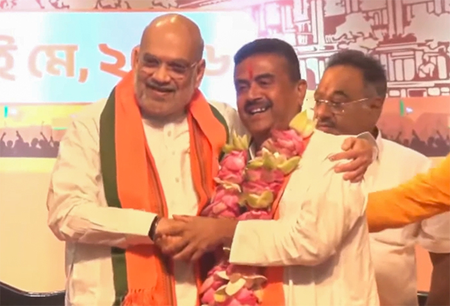 পশ্চিমবঙ্গের মুখ্যমন্ত্রী হিসেবে শুভেন্দু অধিকারীর নাম ঘোষণা বিজেপির, শনিবার শপথগ্রহণ