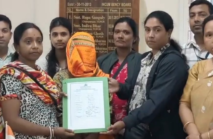 ব্যাঙ্গালোর থেকে নাবালিকাকে উদ্ধার করে বাবার হাতে তুলে দিল ত্রিপুরা শিশু সুরক্ষা অধিকার কমিশন