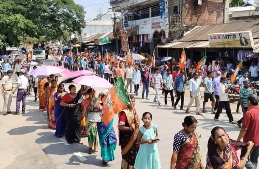 তিন রাজ্যে বিজেপির জয়ে খোয়াইয়ে বিজয় মিছিল, উচ্ছ্বাস কর্মী-সমর্থকদের