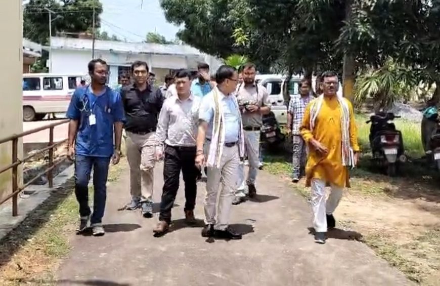 মুহুরীপুর প্রাথমিক স্বাস্থ্য কেন্দ্র পরিদর্শন করেন কেন্দ্রীয় প্রতিনিধি দল