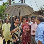 জাতীয় সড়ক নির্মাণে জলাবদ্ধতা সমস্যা, ইচারবিল-করইলং এলাকায় সরেজমিন পরিদর্শন বিধায়িকার