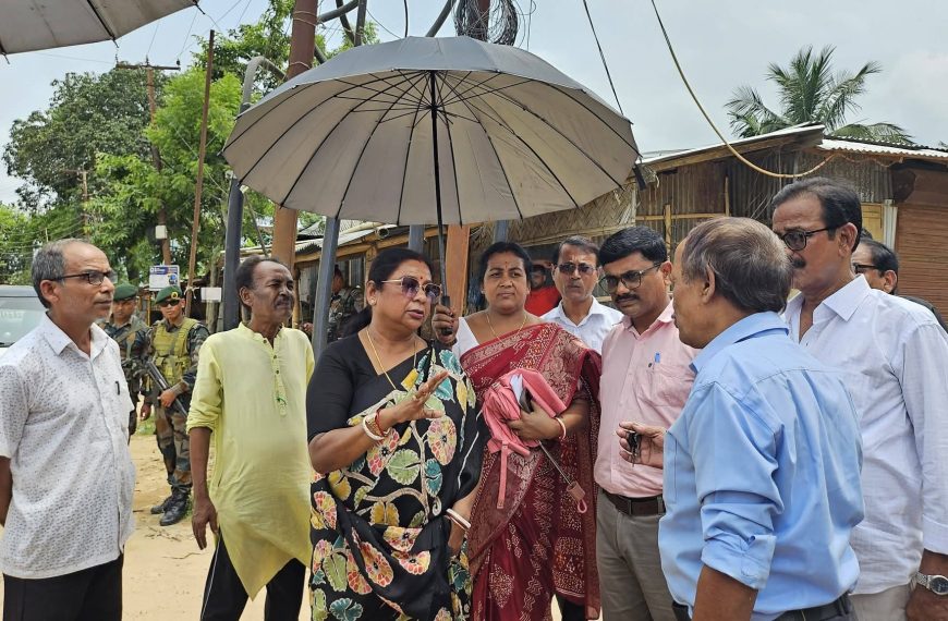 জাতীয় সড়ক নির্মাণে জলাবদ্ধতা সমস্যা, ইচারবিল-করইলং এলাকায় সরেজমিন পরিদর্শন বিধায়িকার