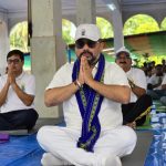 খোয়াইয়ে আন্তর্জাতিক যোগ দিবস পালিত, যোগাভ্যাসে শামিল মন্ত্রী সুশান্ত চৌধুরী