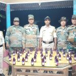 শ্রীমন্তপুর সীমান্ত এলাকায় পরিত্যক্ত অবস্থায় উদ্ধার ৪৯ বোতল এসকফ কফসিরাপ