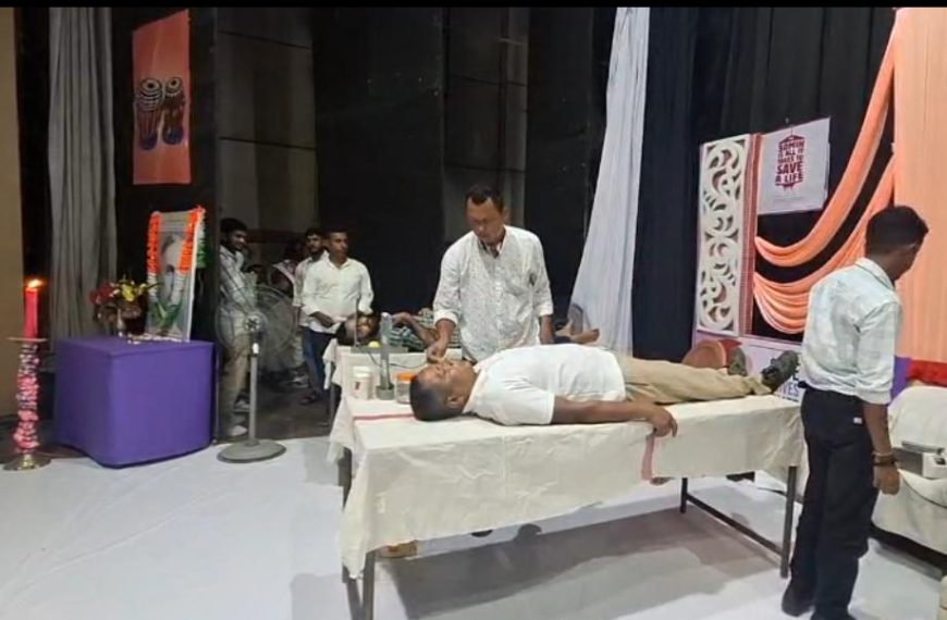 বিশ্ব রক্তদাতা দিবস উপলক্ষে ধর্মনগরে রক্তদান শিবির ও স্বেচ্ছায় রক্তদাতাদের সংবর্ধনা