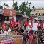 সাত দফা দাবিতে মেলাঘর পুর পরিষদে সিপিআইএমের বিক্ষোভ ও ডেপুটেশন
