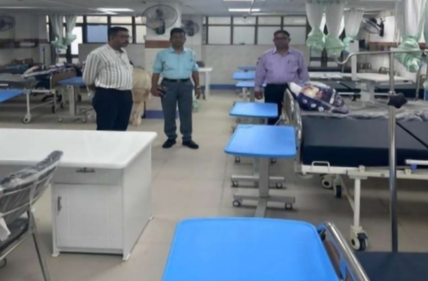 স্বাস্থ্য অধিকর্তার নেতৃত্বে এক উচ্চ পর্যায়ের প্রতিনিধি দলের আগরতলা সিভিল হাসপাতাল পরিদর্শন