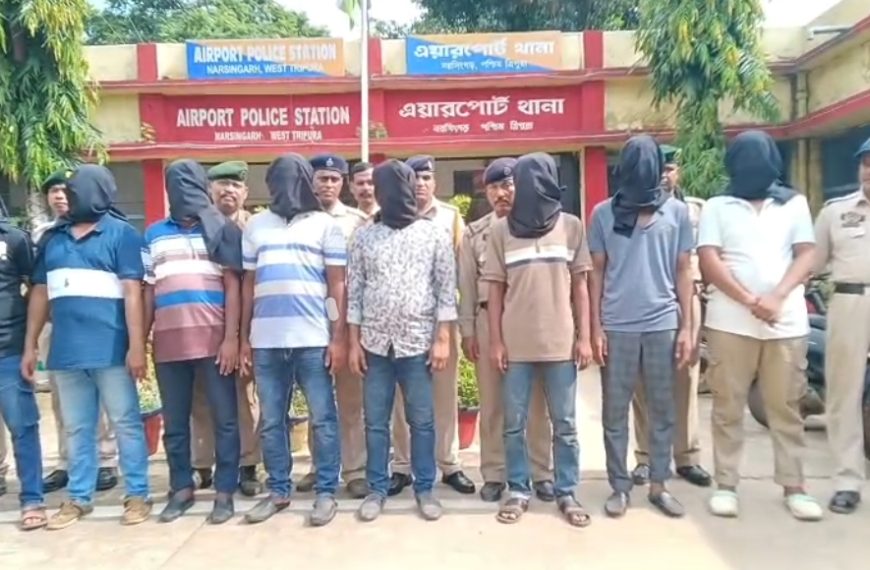 আগরতলা বিমানবন্দর এলাকা থেকে আরও ৪ বাংলাদেশি আটক, মোট গ্রেপ্তার ৮