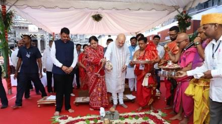 কলহাপুরে অম্বাবাই (মহালক্ষ্মী) মন্দির উন্নয়ন প্রকল্পের সূচনা করলেন অমিত শাহ