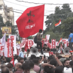 কলকাতায় সিজেপি-বাম ছাত্র-যুব সংগঠনের যৌথ মিছিল ঘিরে উত্তেজনা