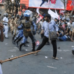 কলকাতায় সিজেপি-বাম ছাত্র-যুব সংগঠনের মিছিলে অশান্তি, ৬টি এফআইআর; আন্দোলনে দুষ্কৃতীদের অনুপ্রবেশের দাবি পুলিশের