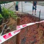 টানা বর্ষায় ছাওমনু–আমতলী সড়কে ভাঙন, বাড়ছে দুর্ঘটনার আশঙ্কা