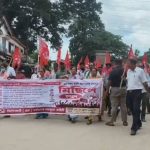 ১১ দফা দাবিতে ধর্মনগরে সিপিআই(এম)-এর বিক্ষোভ মিছিল