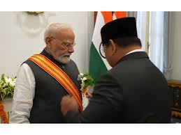 ইন্দোনেশিয়ার সর্বোচ্চ সম্মান ‘বিনতাং আদিপূর্ণা’ পদকে সম্মানিত প্রধানমন্ত্রী মোদী