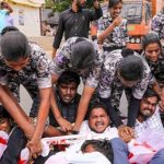 নীট ইস্যুতে হায়দরাবাদে বিজেপি-কংগ্রেস কর্মীদের সংঘর্ষ, উত্তেজনা; লাঠিচার্জ পুলিশের
