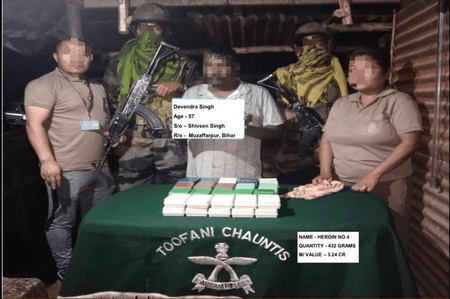 মিজোরামে ১২.০৯ কোটি টাকার হেরোইন উদ্ধার, গ্রেফতার ২