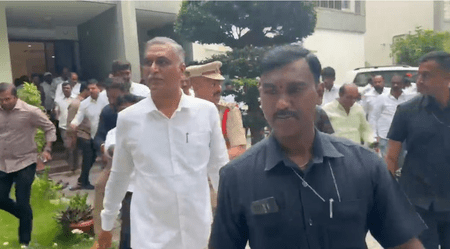 টিআইএমএস পরিদর্শনে বাধা, গৃহবন্দি বিআরএস নেতা হরিশ রাও