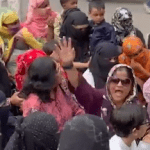 ‘রাহুল গান্ধীর মুখোশ খুলে গিয়েছে’: কংগ্রেস সদর দফতরের বাইরে মুসলিম মহিলাদের বিক্ষোভে বিজেপি