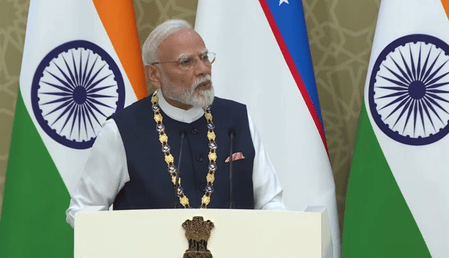 ভারত-উজবেকিস্তান সম্পর্ক উন্নীত হয়ে ‘সমন্বিত কৌশলগত অংশীদারিত্ব’: প্রধানমন্ত্রী মোদি