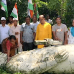 দুর্গাপুরে নেহরুর মূর্তি ভাঙার অভিযোগ, ২৪ ঘণ্টার মধ্যে পুনঃস্থাপনের দাবি বঙ্গ কংগ্রেসের