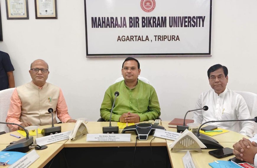 ২০৩০ সালের মধ্যে ত্রিপুরায় উচ্চশিক্ষায় অংশগ্রহণ ২২% থেকে ৭৫%-এ উন্নীত করার লক্ষ্য: মন্ত্রী কিশোর বর্মণ