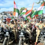 আগরতলা শহরে পশ্চিম ত্রিপুরা জেলা পুলিশের ‘হর ঘর তিরঙ্গা’ বাইক র‍্যালি