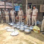 রামচন্দ্রঘাটে মদবিরোধী অভিযান, ধ্বংস বিপুল পরিমাণ দেশীয় মদ তৈরির সামগ্রী