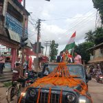 সংবর্ধনার জোয়ারে ভাসলেন বিলোনিয়ার সোনার মেয়ে অস্মিতা দে