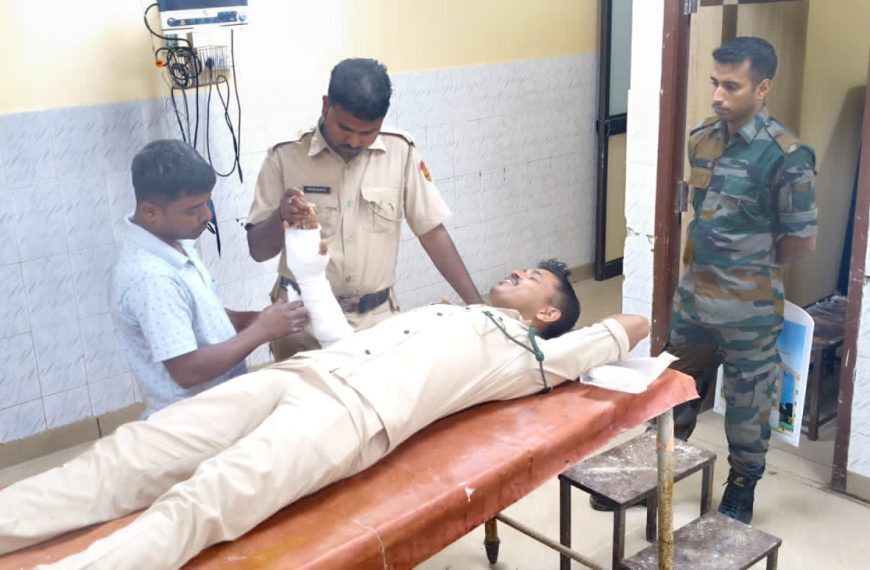 নাকা পয়েন্টে কর্তব্যরত টিএসআর জওয়ানকে ধাক্কা দিয়ে পালাল নম্বরবিহীন গাড়ি