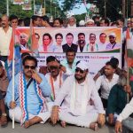 বিদ্যুৎমন্ত্রীর পদত্যাগের দাবিতে কৈলাসহরে কংগ্রেসের বিক্ষোভ, অবরোধ মূল সড়ক