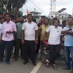হনুমান মূর্তি ভাঙা ও শনি মন্দিরে হামলার অভিযোগ, প্রতিবাদে বেলতলীতে পথ অবরোধ