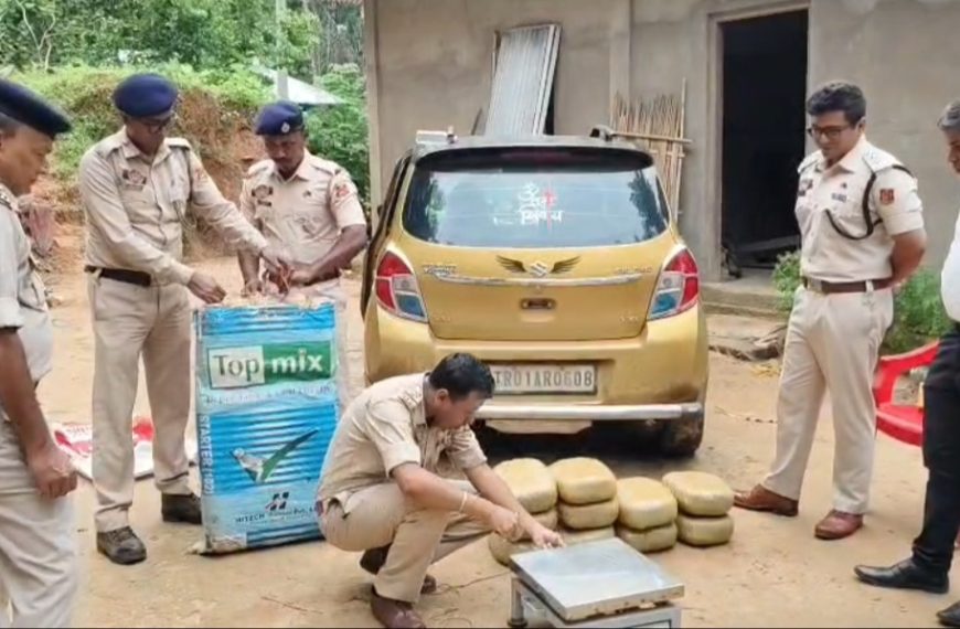 বিলোনিয়ায় বিএসএফ-পুলিশের যৌথ অভিযানে ৫২ কেজি শুকনো গাঁজা উদ্ধার, গাড়ি ফেলে পালাল চালক