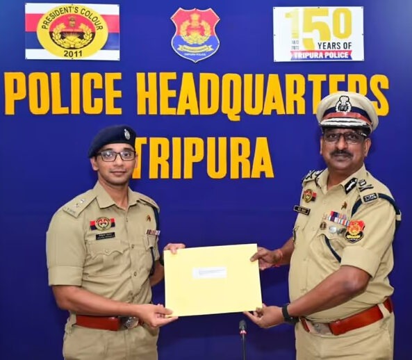 ন্যাশনাল ইন্টেলিজেন্স গ্রিড ব্যবহারে সর্বভারতীয় সেরার শিরোপা ত্রিপুরা পুলিশের