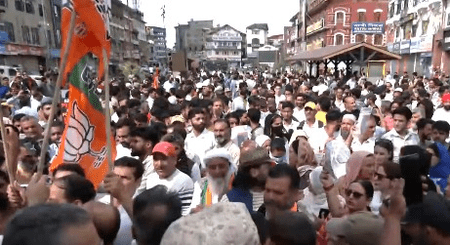 জম্মু-কাশ্মীরে এনসি-বিজেপি মুখোমুখি, পরস্পরের দফতর ঘেরাও ঘিরে উত্তেজনা